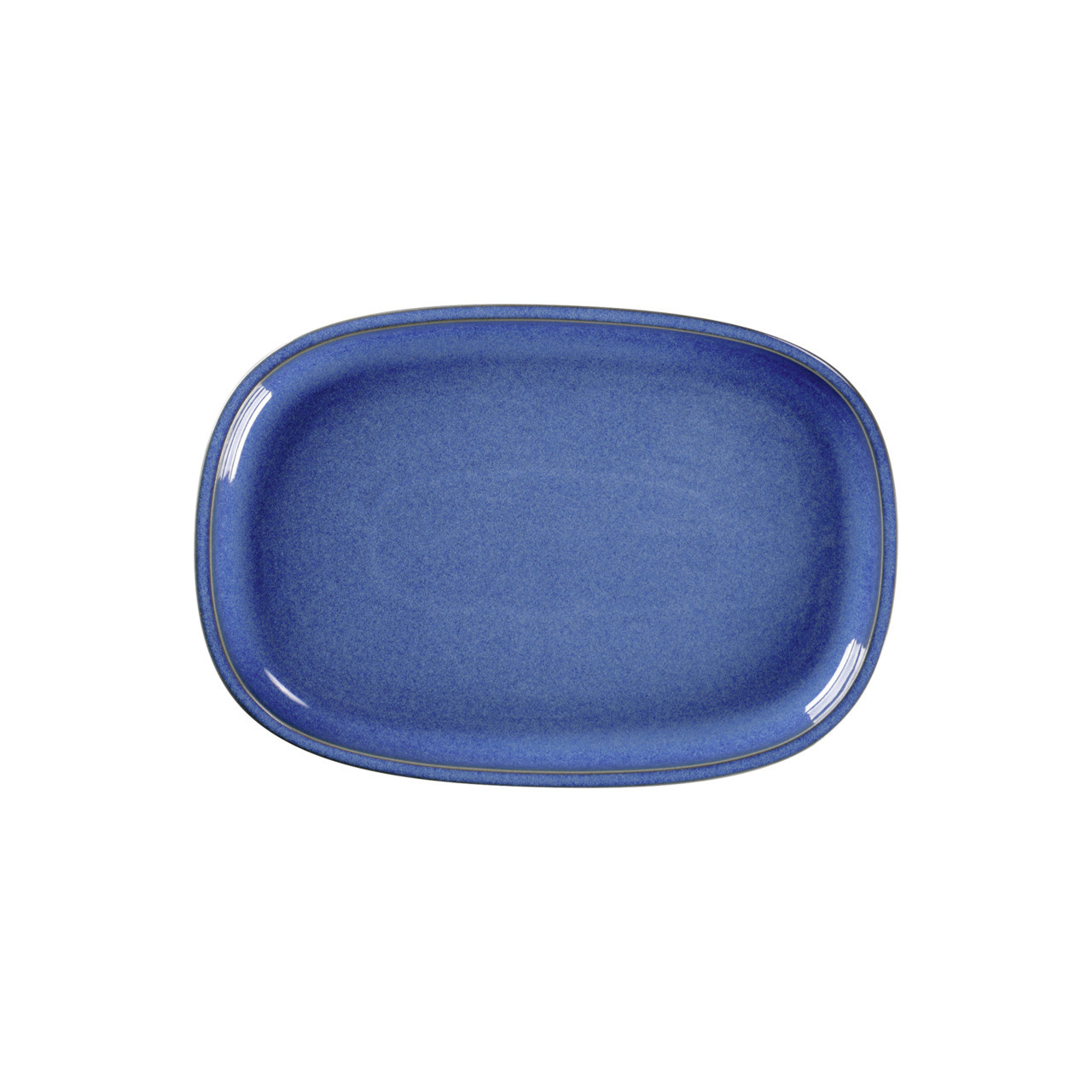 Ease, Platte oval flach 261 x 180 mm cobalt blue